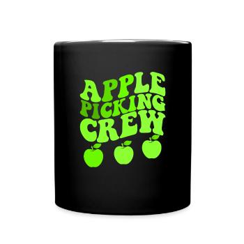 Apple Picking Crew Apple Orchard Apple Picking - Tasse einfarbig - Schwarz - Vorne