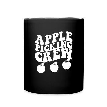 Apple Picking Crew Apple Orchard Apple Picking - Tasse einfarbig - Schwarz - Vorne