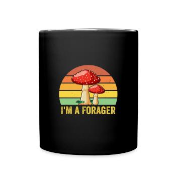 Chasseur de champignons Je suis un collectionneur Froanger - Mug uni - noir - Devant