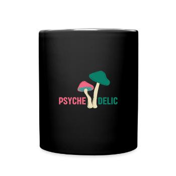 Chasseur de champignons Psyche Delic Psycho Foranger - Mug uni - noir - Devant