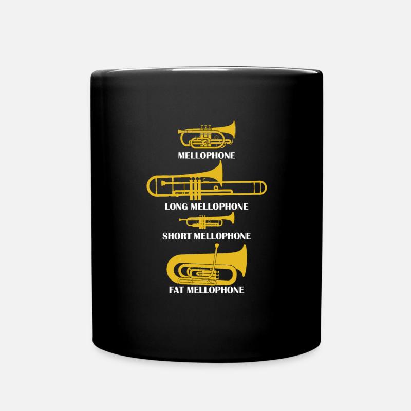 Arten von Mellophones Schulbandinstrument - Tasse einfarbig - Schwarz