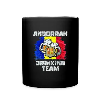 Andorra Trink Team - Tasse einfarbig - Schwarz - Vorne