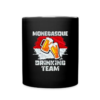 L’équipe de Boire de Monaco - Mug uni - noir - Devant