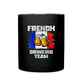 Équipe de France de Boisson - Mug uni - noir - Devant
