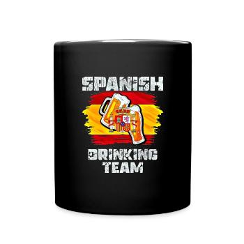 Équipe de beuverie d’Espagne - Mug uni - noir - Devant