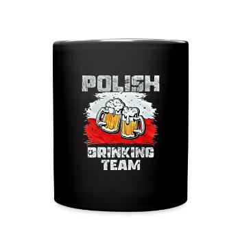 Équipe de beuverie de Pologne - Mug uni - noir - Devant