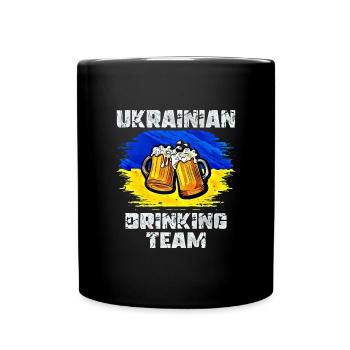 Équipe de beuverie d’Ukraine - Mug uni - noir - Devant