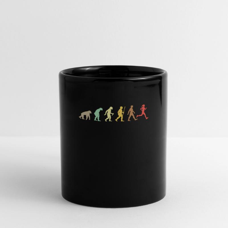 Run Retro Running Evolution Funny Runner Marathon Mug uni
