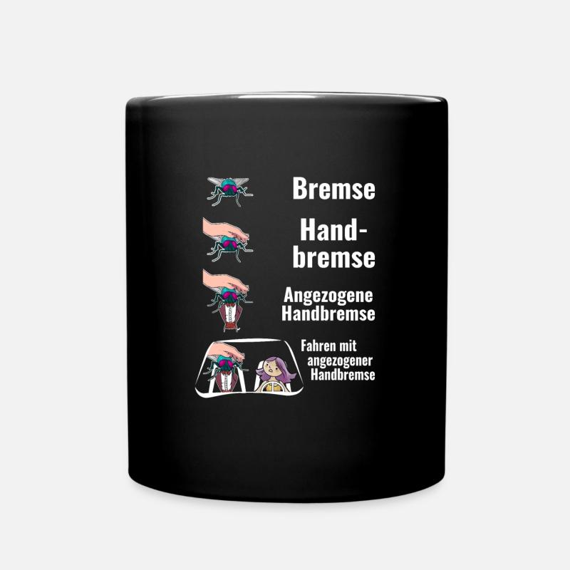 Bremse Humor Fliege Meme - Tasse einfarbig - Schwarz