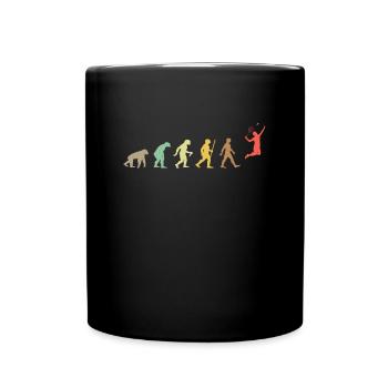 Vintage Table Tennis Retro Ping Pong Evolution - Mug uni - noir - Devant