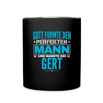 Gert Name Design - Tasse einfarbig - Schwarz - Vorne