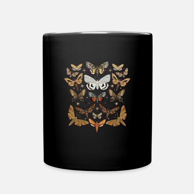 Moths, species, moths, moths - Full Colour Mug - black
