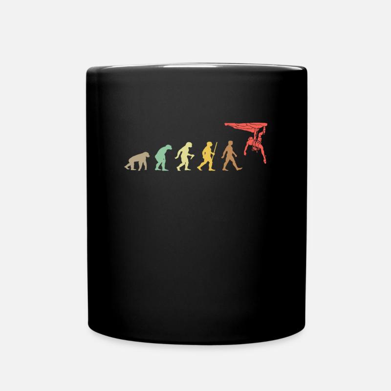 Climbing Retro Rock Climbing Evolution Climber - Mug uni - noir