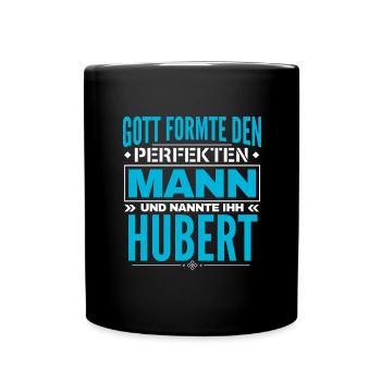 Hubert Name Design - Tasse einfarbig - Schwarz - Vorne