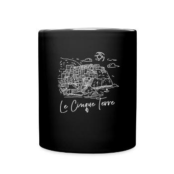 Le Cinque Terre Italien Europa Urlaubsreise - Tasse einfarbig - Schwarz - Vorne
