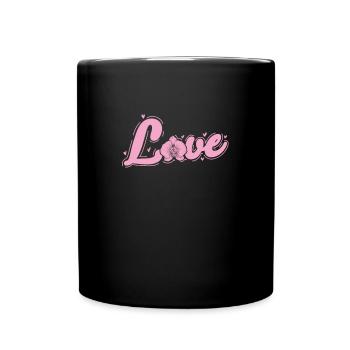 Fleur d’amour Orchidée Fleur Plante - Mug uni - noir - Devant