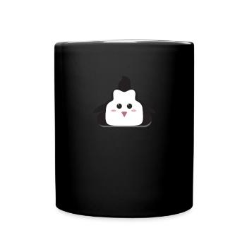 Penguin Poop Weihnachten Emoticon Kids Penguin Poo - Tasse einfarbig - Schwarz - Vorne