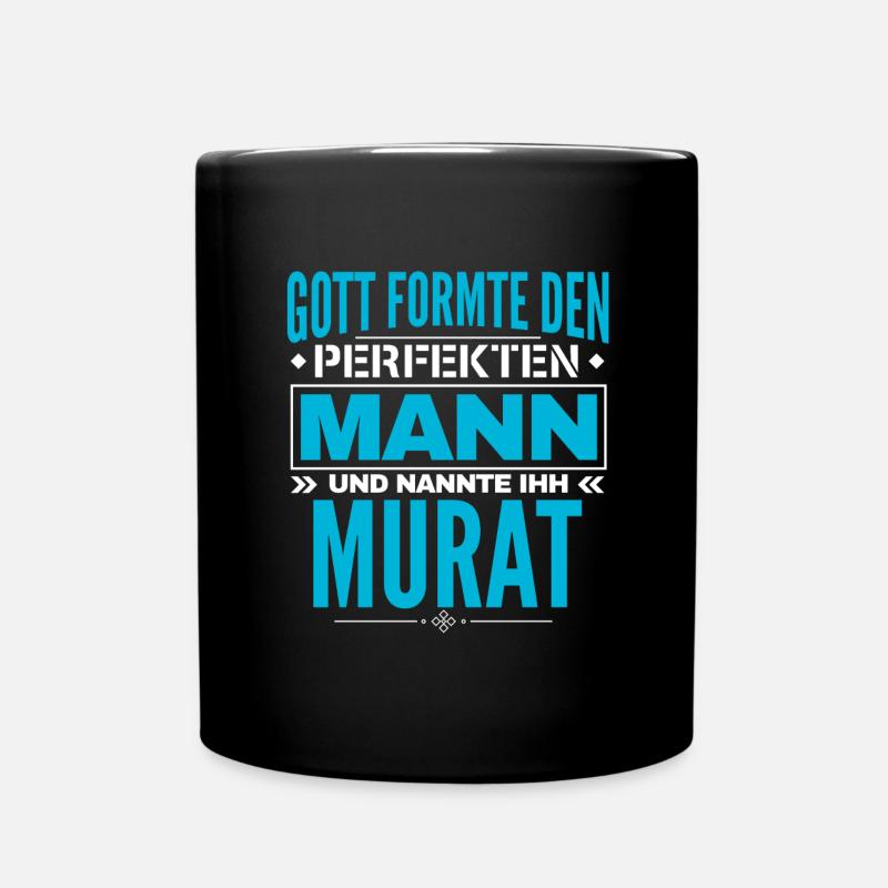 Murat Name Design - Tasse einfarbig - Schwarz