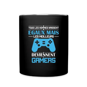 Homme Gamer Jeux Vidéo Humour Geek Gaming Papa Ado - Mug uni - noir - Devant