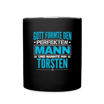 Torsten Name Design - Tasse einfarbig - Schwarz - Vorne