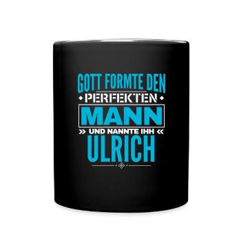 Ulrich Name Design - Tasse einfarbig - Schwarz - Vorne