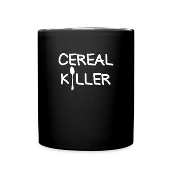 Müsli Killer Frühstück Müsli Liebes Müsller Killer - Tasse einfarbig - Schwarz - Vorne