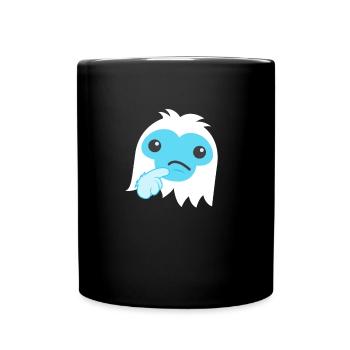 Denken abscheuliche Schneemann -Emoticonder Sweats - Tasse einfarbig - Schwarz - Vorne