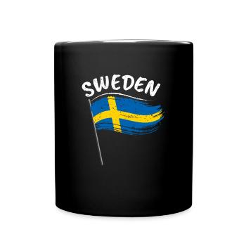 Suède Drapeau Suède Stockholm - Mug uni - noir - Devant