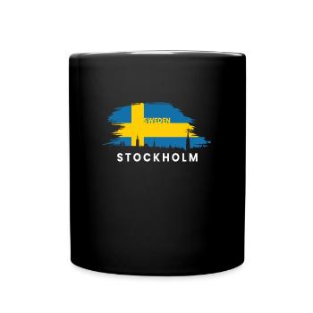 Suède Suède Suède Stockholm - Mug uni - noir - Devant