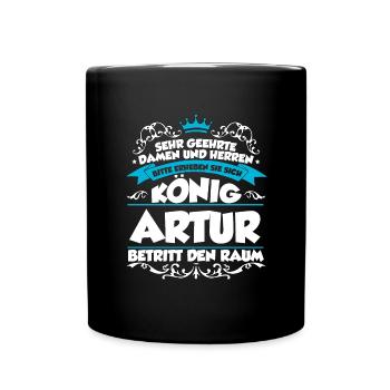Artur Name Design - Tasse einfarbig - Schwarz - Vorne