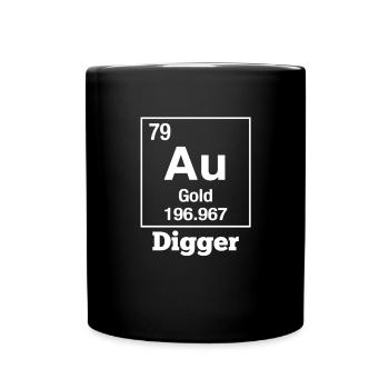Gold Bagger Element passende Paare Gold Bagger - Tasse einfarbig - Schwarz - Vorne
