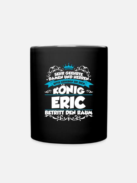 Eric Name Design - Tasse einfarbig - Schwarz