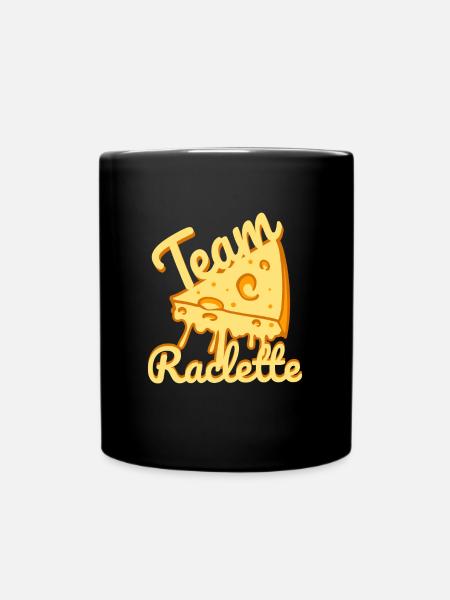 Plaisir du fromage à raclette de l’équipe - Mug uni - noir