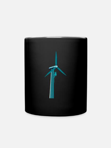 Énergie éolienne Escalade Énergie éolienne Énergie éolienne - Mug uni - noir