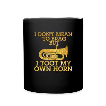 I don't want to brag, but I kill my own - Full Colour Mug - black - Front