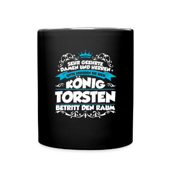 Torsten Name Design - Tasse einfarbig - Schwarz - Vorne