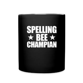 Spelling Bee Champian Mal Placé Drôle Sc - Mug uni - noir - Devant