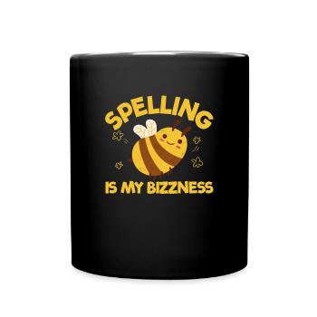 Spelling Is My Bizzness Writing Contest - Full Colour Mug - black - Front
