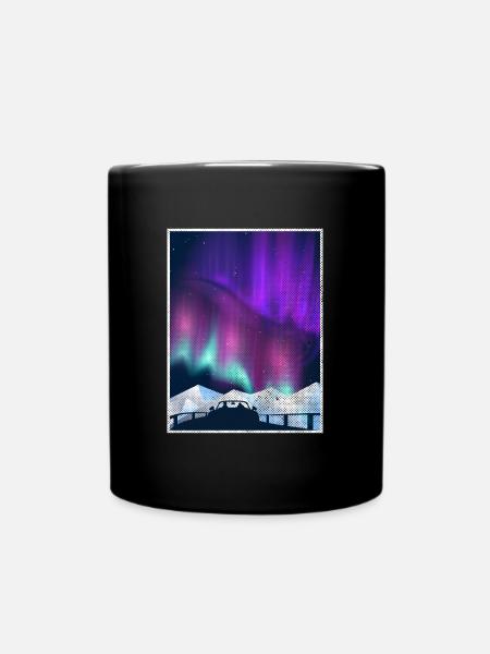 Aurores boréales - Mug uni - noir