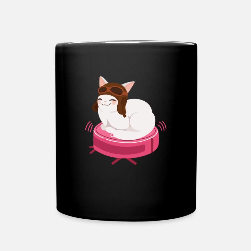 Saugroboter Katze Saugerroboter - Tasse einfarbig - Schwarz