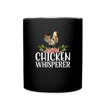 Chicken Whisperer Farmer Poulet Whisperere pour femmes - Mug uni - noir - Devant