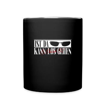 Kann Los Gehen Sonnenbrille Personalisiert Name - Tasse einfarbig - Schwarz - Vorne