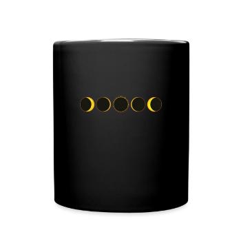 Sonnenfinsternis Erlebnis Sonne - Tasse einfarbig - Schwarz - Vorne