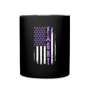 Lutte contre le cancer du pancréas USA Cancer du pancréas - Mug uni - noir - Devant