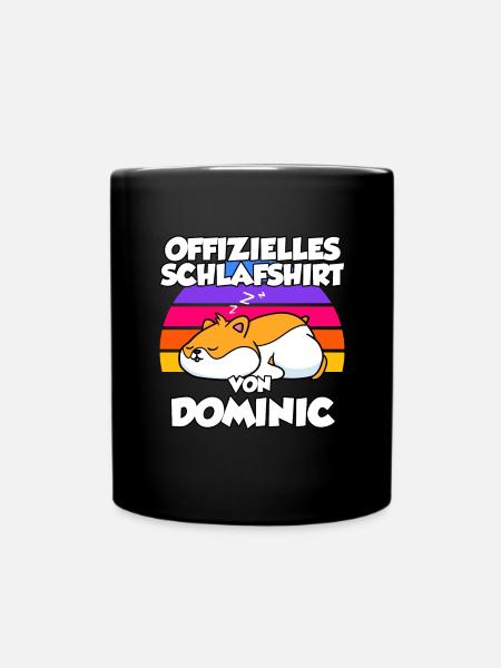 Offizielles Schlafshirt Von Dominic - Tasse einfarbig - Schwarz