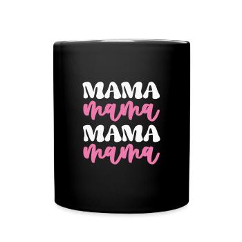 I went from mom to mom to mom mom mom mom - Full Colour Mug - black - Front