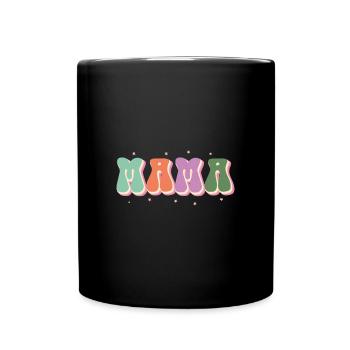 I went from mom to mom, from mom to mom - Full Colour Mug - black - Front