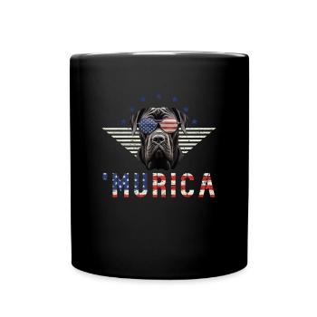 Cane Corso Sunglasses Murica Flag Gift - Full Colour Mug - black - Front