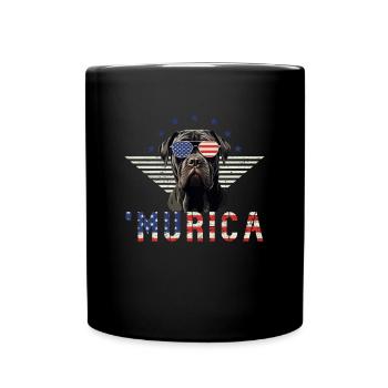 Cane Corso Sunglasses Murica Flag Gift - Full Colour Mug - black - Front