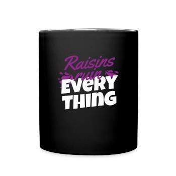 Raisins secs ruiner tout raisins secs raisins - Mug uni - noir - Devant